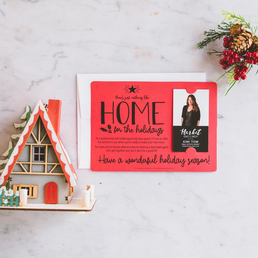 Vertical Set of "There's Just Nothing Like Home for the Holidays" Mailer | Envelopes Included | M45-M005 Mailer Market Dwellings   