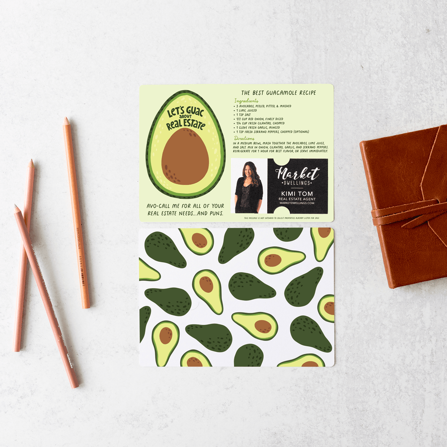 Set of The Best Guacamole Real Estate Recipe Cards | Envelopes Included | M99-M003 - Market Dwellings