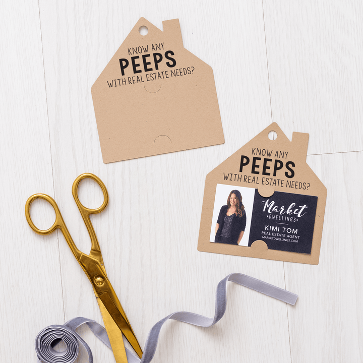 Know Any Peeps with Real Estate Needs Gift Tags | Spring | Pop By Gift Tags | S1-GT004 Gift Tag Market Dwellings   