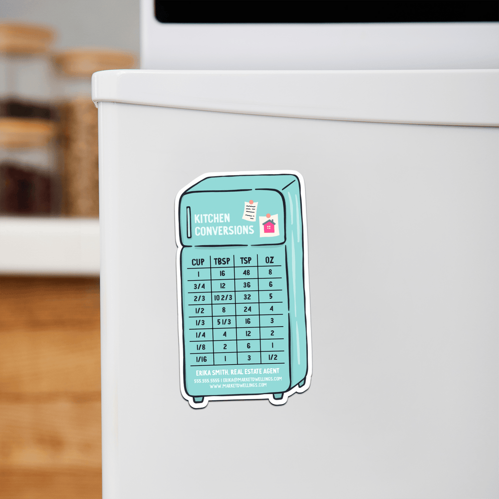 Customizable | Kitchen Conversions Refrigerator Magnets | DSM-10-AB Magnet Market Dwellings SKY  