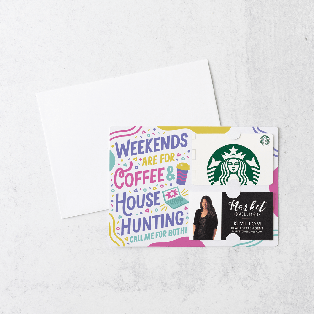 Set of Weekends Are For Coffee & House Hunting | Mailers | Envelopes Included | M100-M008 Mailer Market Dwellings   