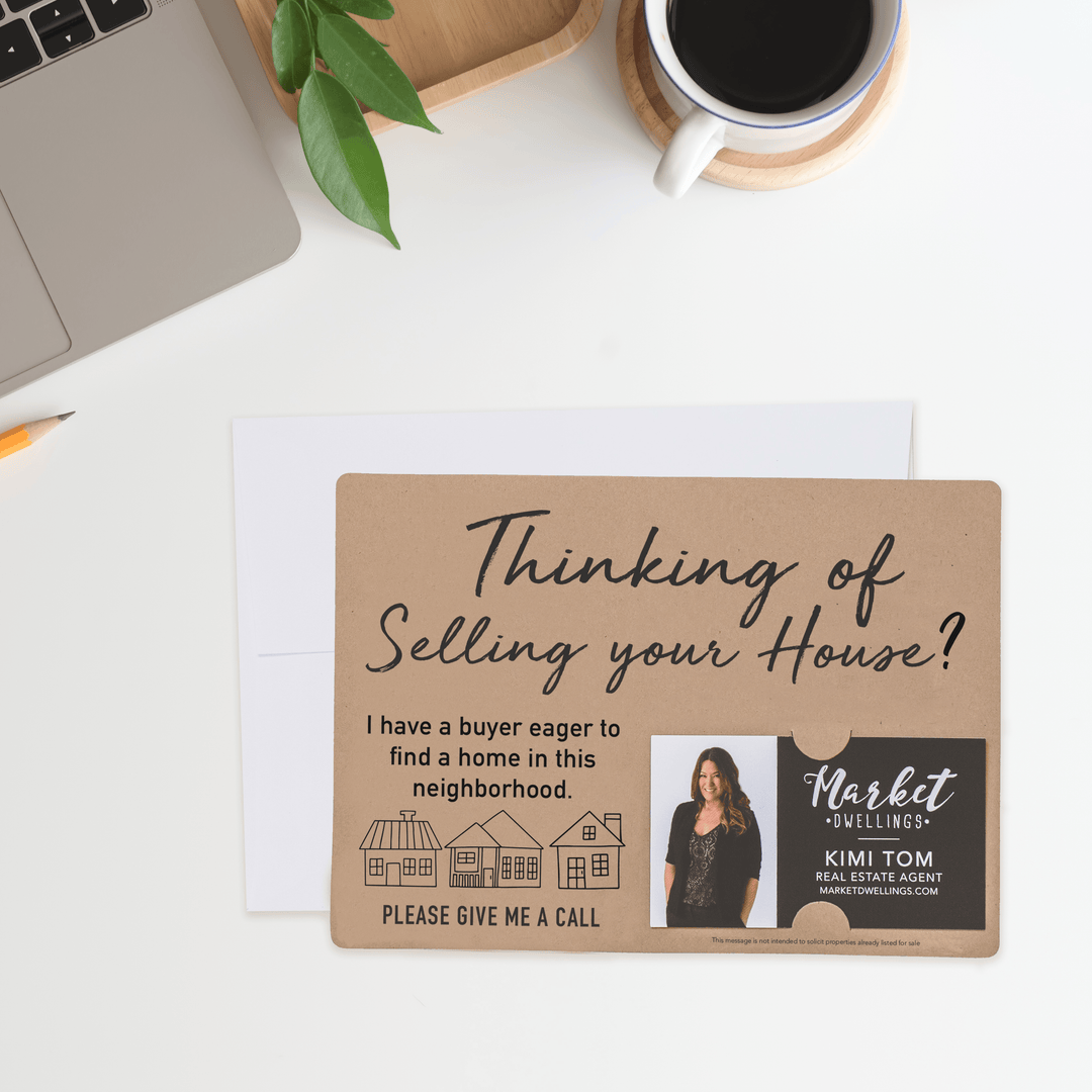 Set of "Thinking of Selling Your House, I Have a Buyer" Real Estate Mailer | Envelopes Included | M40-M003 - Market Dwellings